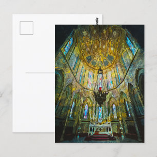 St. Mary's Cathedral Kilkenny, Ierland Interior Briefkaart