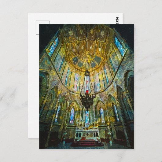 St. Mary's Cathedral Kilkenny, Ierland Interior Briefkaart (Voorkant / Achterkant)