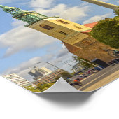 St. Mary's Church, Berlijn, Duitsland, Fernsehturm Poster (Hoek)