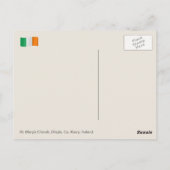 St. Mary's Church, Dingle, Co. Kerry, Ierland. Briefkaart (Achterkant)