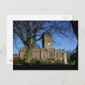 St Mary's Church Ecclesfield. Briefkaart (Voorkant / Achterkant)