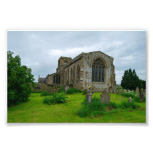 St. Mary's Church, Leake North Yorkshire Erfgoed Foto Afdruk