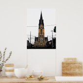 St. Mary's Church No. 1 Kleurversie Poster (Keuken)