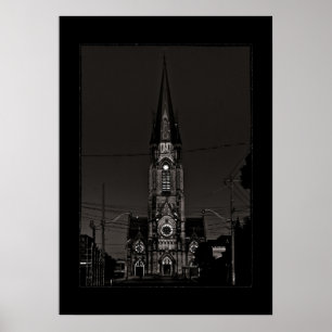 St. Mary's Church nr. 1 met de grens Poster
