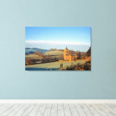 St Mary's Crosthwaite Holiday Card Canvas Afdruk (Insitu (Houten vloer))