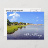 St. Marys, Georgia, VS Briefkaart (Voorkant / Achterkant)