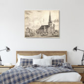 St Mary's katholieke kerk Canvas Afdruk (Insitu (Slaapkamer))