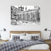 St Mary's Kerk, Luddenden Canvas Afdruk (Insitu (Slaapkamer))