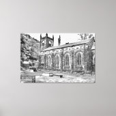St Mary's Kerk, Luddenden Canvas Afdruk (Voorkant)