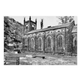 St Mary's Kerk, Luddenden Perfect Poster