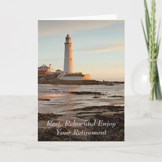 St Mary's Lighthouse Engeland Pensioen Kaart (Voorkant)