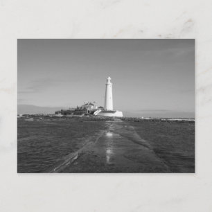 St Mary's Lighthouse England Post Card Briefkaart