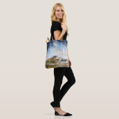 St. Mary's Lighthouse Whitley Bay Waterverf Tote Bag (Op model)