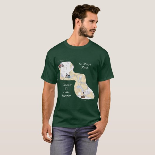 St. Mary's River Gateway naar Lake Superior shirt (Voorkant volledig)