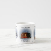 St. Marys River Vuurtorens & Boot espresso mok (Voorkant)