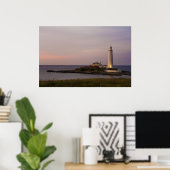 St.Marys-vuurtoren, Whitley Bay Poster (Thuiskantoor)
