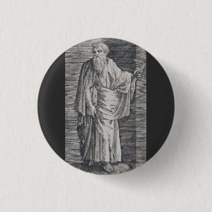 St. Matteüs de Evangelist - Kunstreproductie Ronde Button 3,2 Cm