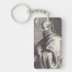 St. Matteüs de Evangelist - Reproductie van Kunstw Sleutelhanger