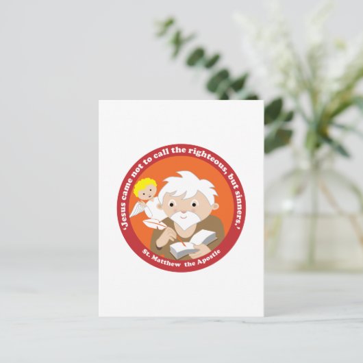 St. Matthew de Apostle Briefkaart (Staand voorkant)