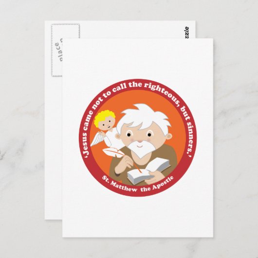 St. Matthew de Apostle Briefkaart (Voorkant / Achterkant)