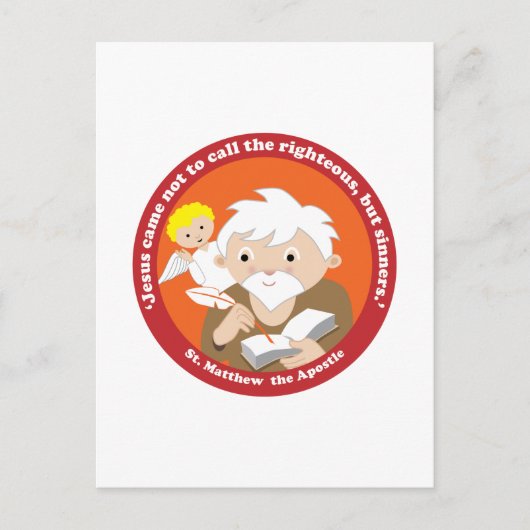 St. Matthew de Apostle Briefkaart (Voorkant)