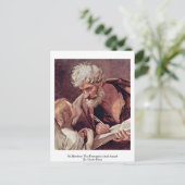 St.Matthew de Evangelist en Angel van Guido Reni Briefkaart (Staand voorkant)