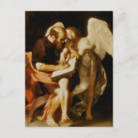 St. Matthew en de engel door Caravaggio ansichtkaa