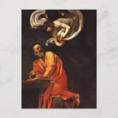 St. Matthew en de Engel van Caravaggio Briefkaart (Voorkant)