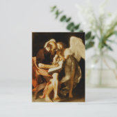 St. Matthew en de Engel van het Briefkaart Caravag (Staand voorkant)