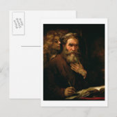 St. Matthew en The Angel, 1655-60 (olie op doek) Briefkaart (Voorkant / Achterkant)