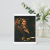 St. Matthew en The Angel, 1655-60 (olie op doek) Briefkaart (Staand voorkant)