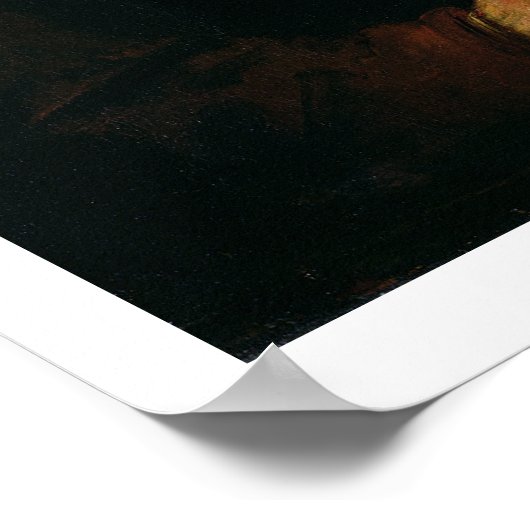 St. Matthew en The Angel, 1655-60 (olie op doek) Poster (Hoek)