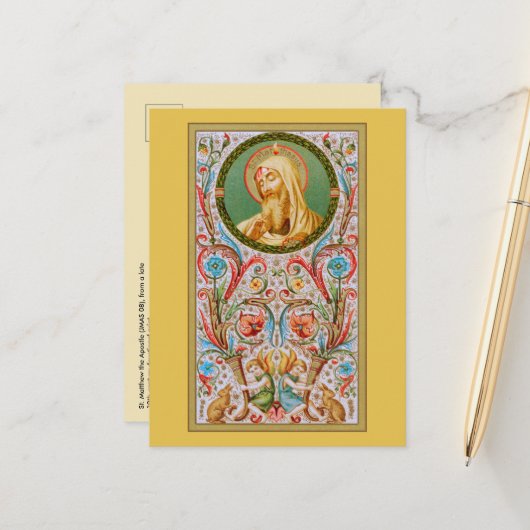 St. Matthew the Apostle (JMAS 08) Briefkaart (Voorkant / Achterkant in situ)