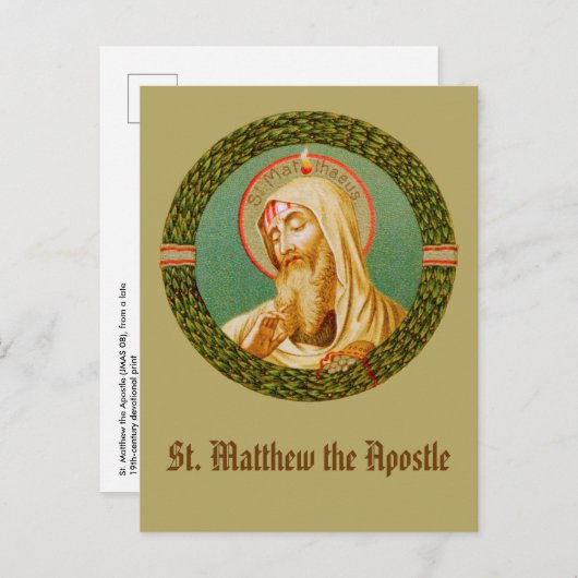St. Matthew the Apostle (JMAS 08) Briefkaart (Voorkant / Achterkant)