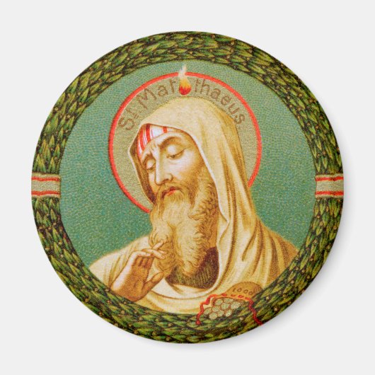 St. Matthew the Apostle (JMAS 08) Round Magneet (Voorkant)