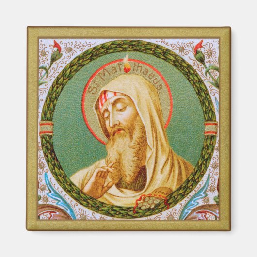 St. Matthew the Apostle (JMAS 08) Square Magneet (Voorkant)