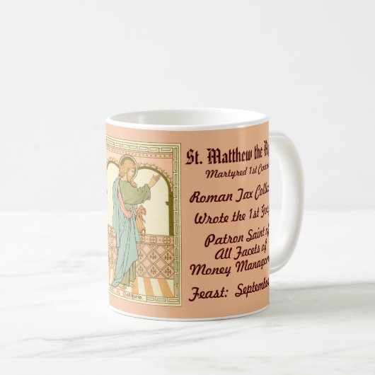 St. Matthew the Apostle (RLS 10) Coffee Mok 1 (Voorkant rechts)