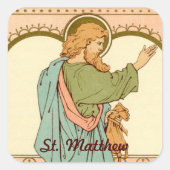 St. Matthew the Apostle (RLS 10) Vierkante Sticker (Voorkant)