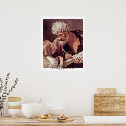 St. Matthew The Evangelist And The Angel Poster (Keuken)