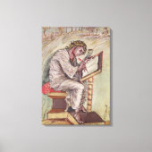 St. Matthew, van de Ebbo Gospels Canvas Afdruk (Voorkant)