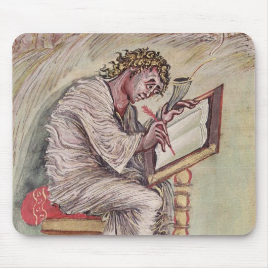 St. Matthew, van de Ebbo Gospels Muismat (Voorkant)