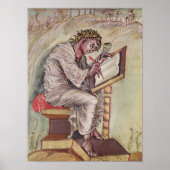 St. Matthew, van de Ebbo Gospels Poster (Voorkant)