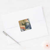 St. Matthew, van de kapel van Karlstejn Vierkante Sticker (Envelop)
