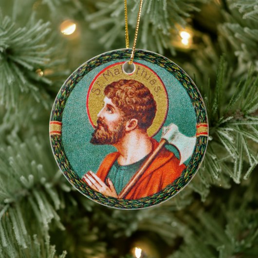 St. Matthias de apostel (JMAS 09) Keramisch Ornament (Boom)