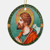 St. Matthias de apostel (JMAS 09) Keramisch Ornament (Links)