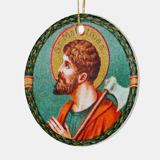 St. Matthias de apostel (JMAS 09) Keramisch Ornament (Links)