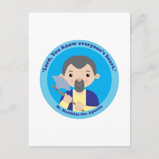 St. Matthias de Apostle Briefkaart (Voorkant)