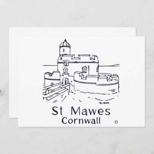 St Mawes Castle card Bedankkaart (Voorkant / Achterkant)