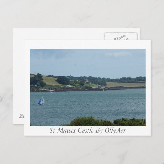 St. Mawes Castle Fotografie van OllyArt Briefkaart (Voorkant / Achterkant)
