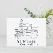 St Mawes Castle kaart (Staand voorkant)